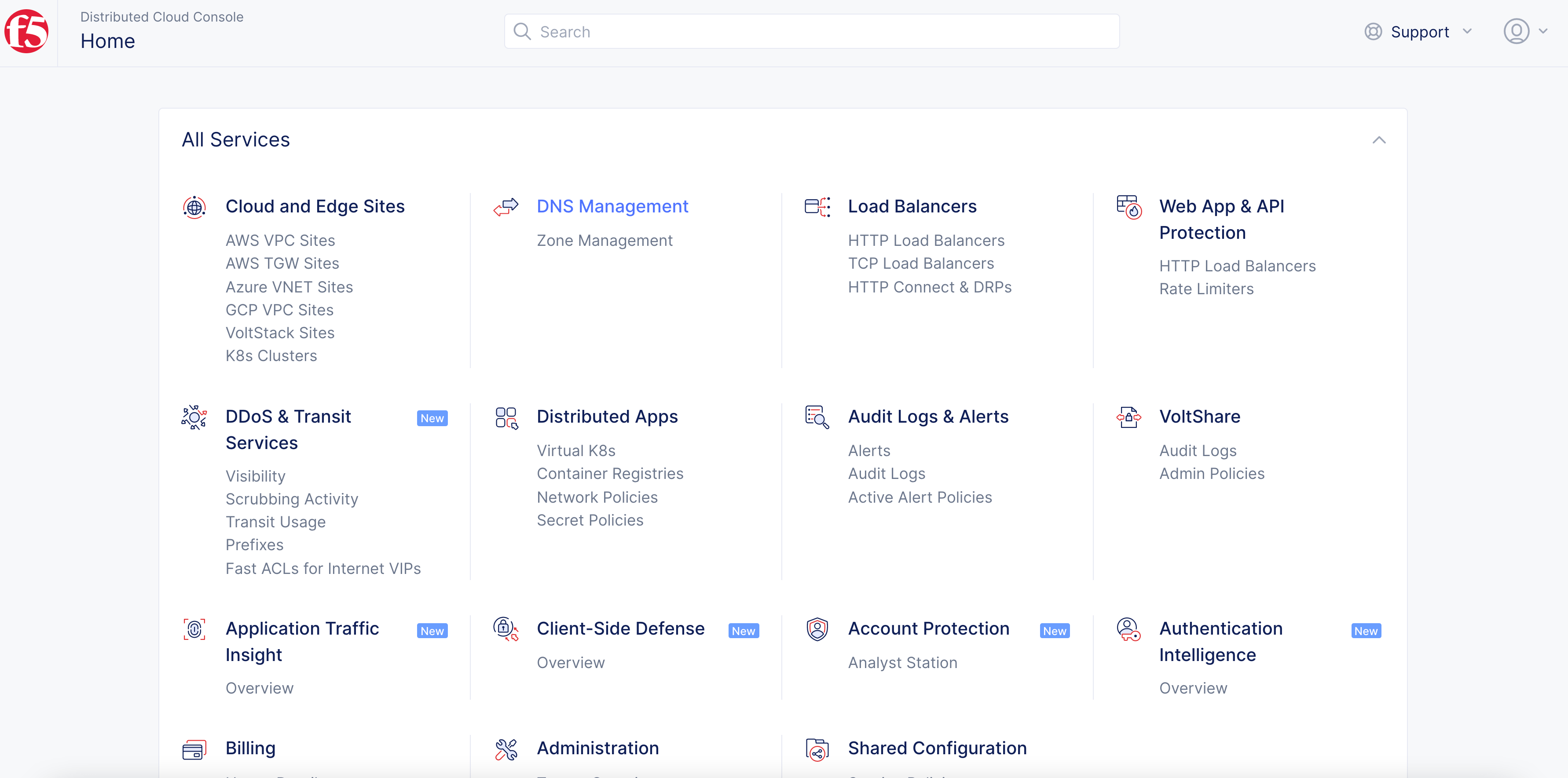 Figure: Navigate to DNS Management