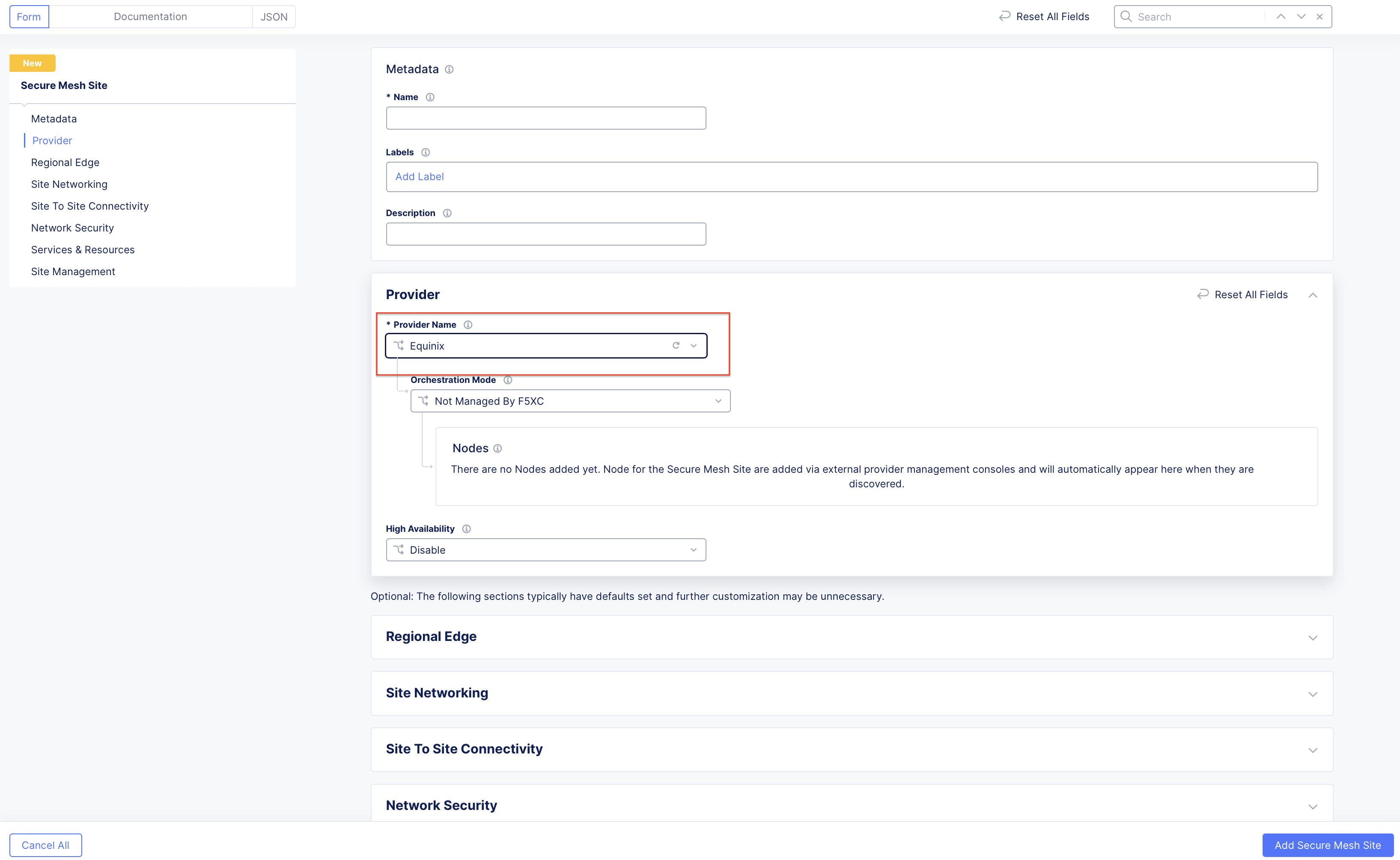 Figure: Provider Type