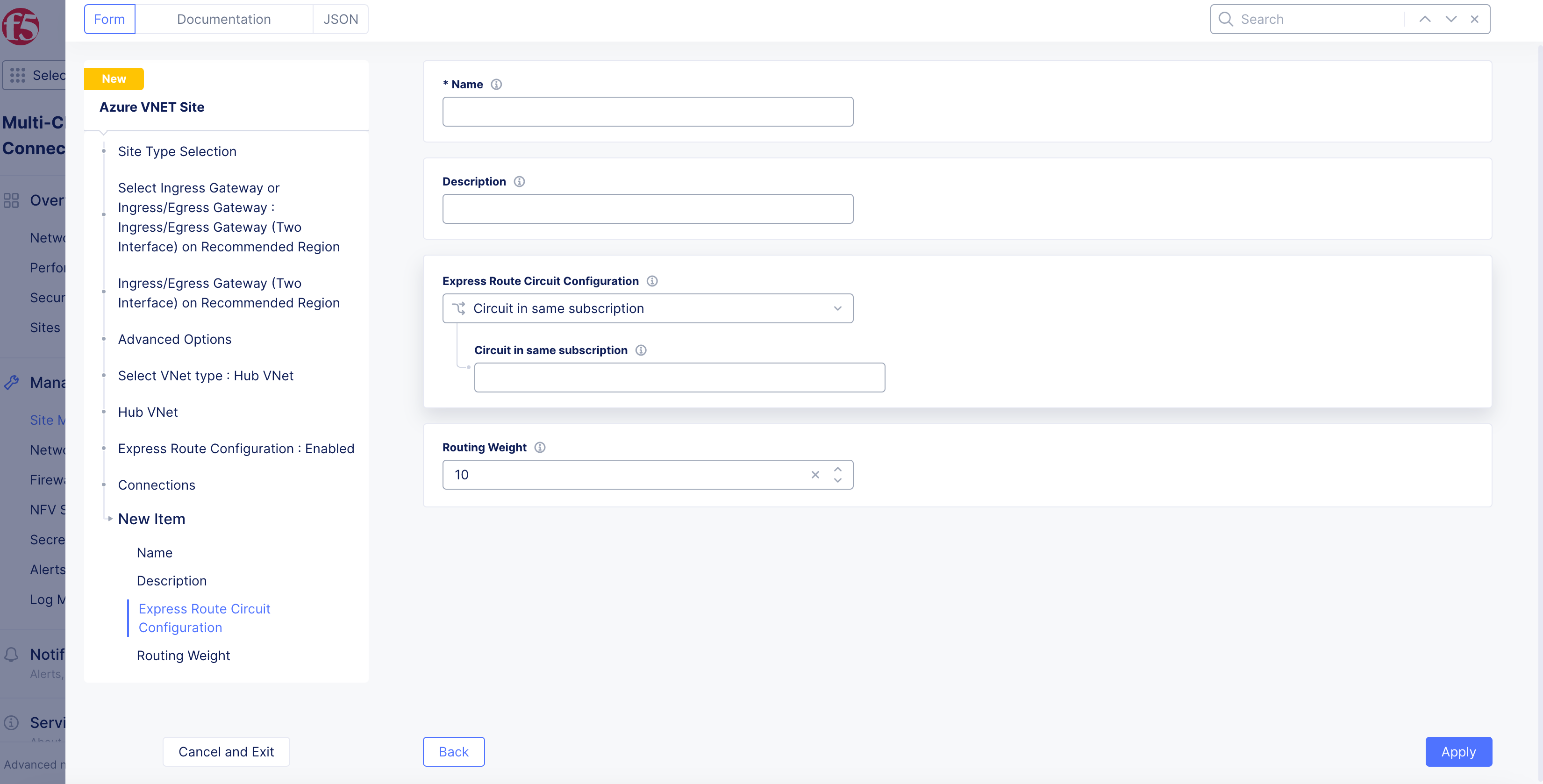 Figure: Enable ExpressRoute
