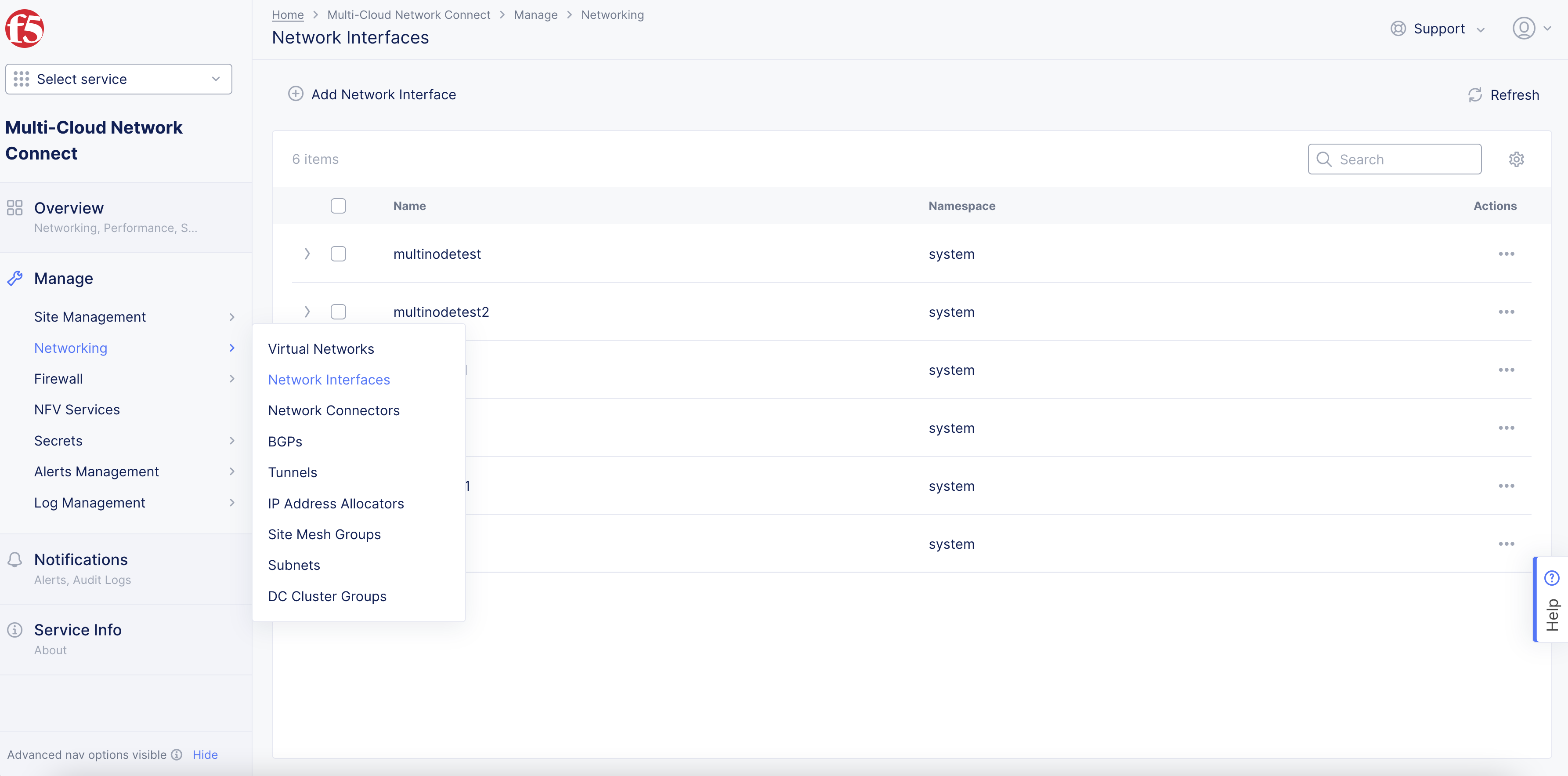 Figure: Network Interface Path