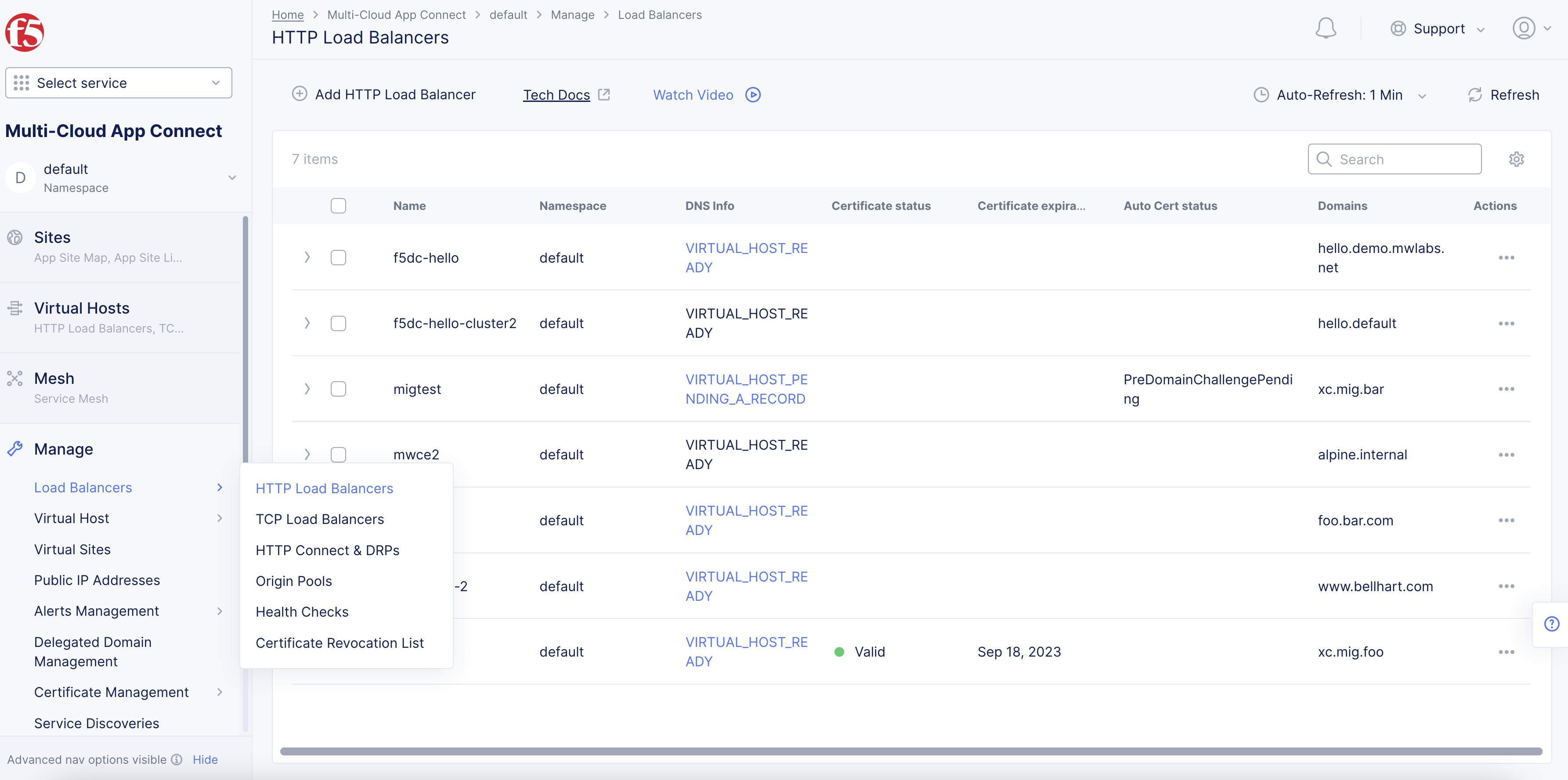 Figure: Navigate to Load Balancer