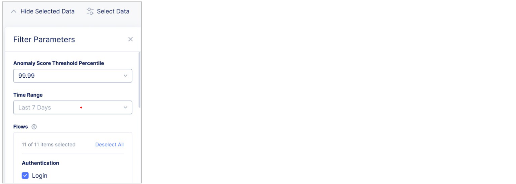 Figure: Filter Parameters