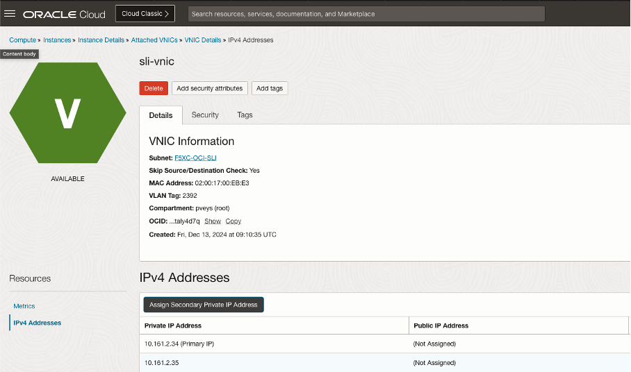 Figure: Added to the CE VM